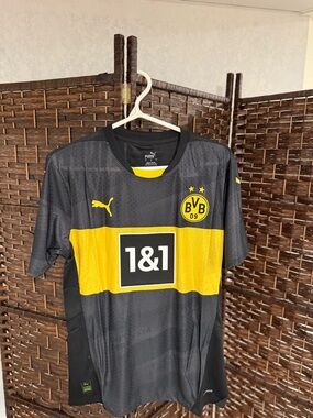 Puma Black and Yellow BVB 09 Football Jersey